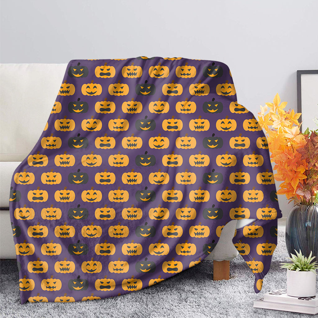 Halloween Pumpkin Pattern Print Blanket