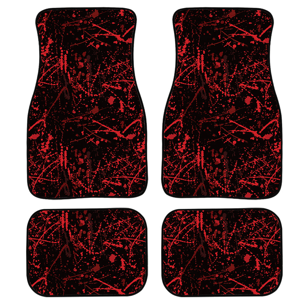 Halloween Red Blood Print Front and Back Car Floor Mats