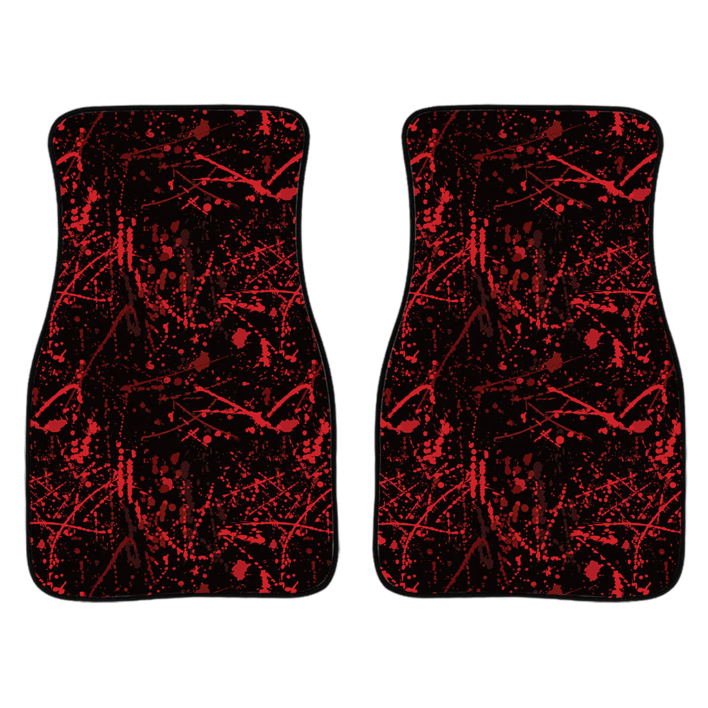 Halloween Red Blood Print Front Car Floor Mats