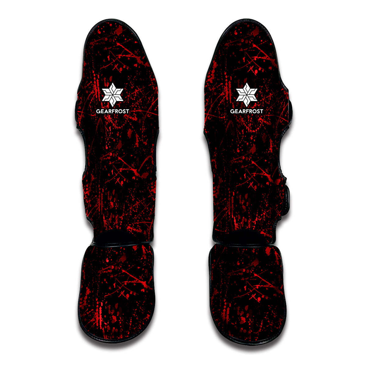 Halloween Red Blood Print Muay Thai Shin Guards