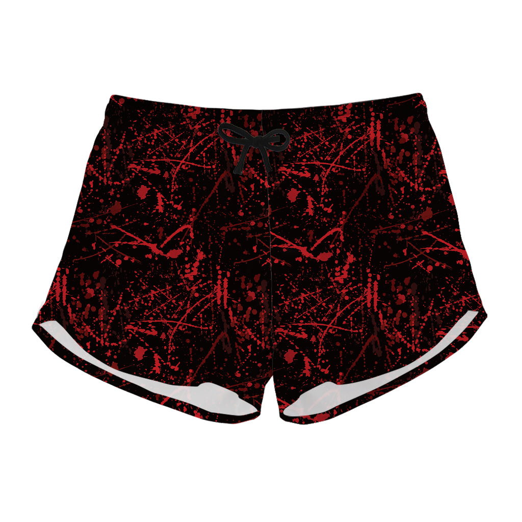 Halloween Red Blood Print Women's Shorts