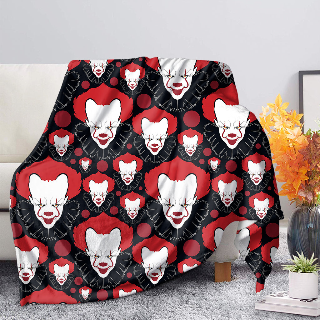 Halloween Scary Clown Pattern Print Blanket