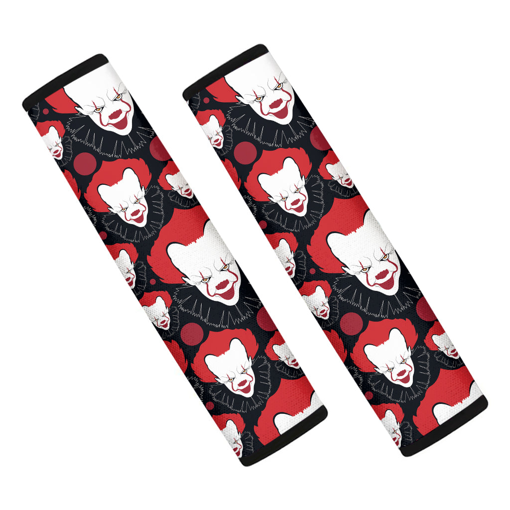 Halloween Scary Clown Pattern Print Car Seat Belt Covers