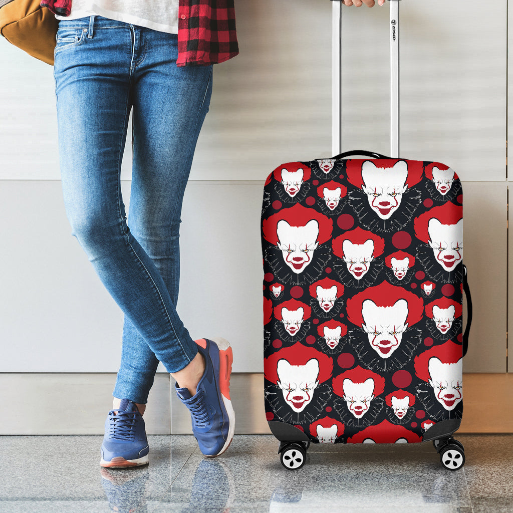 Halloween Scary Clown Pattern Print Luggage Cover