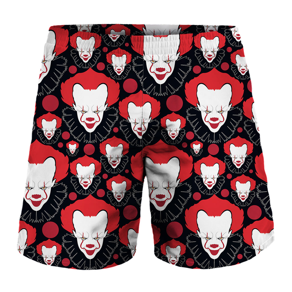 Halloween Scary Clown Pattern Print Men's Shorts