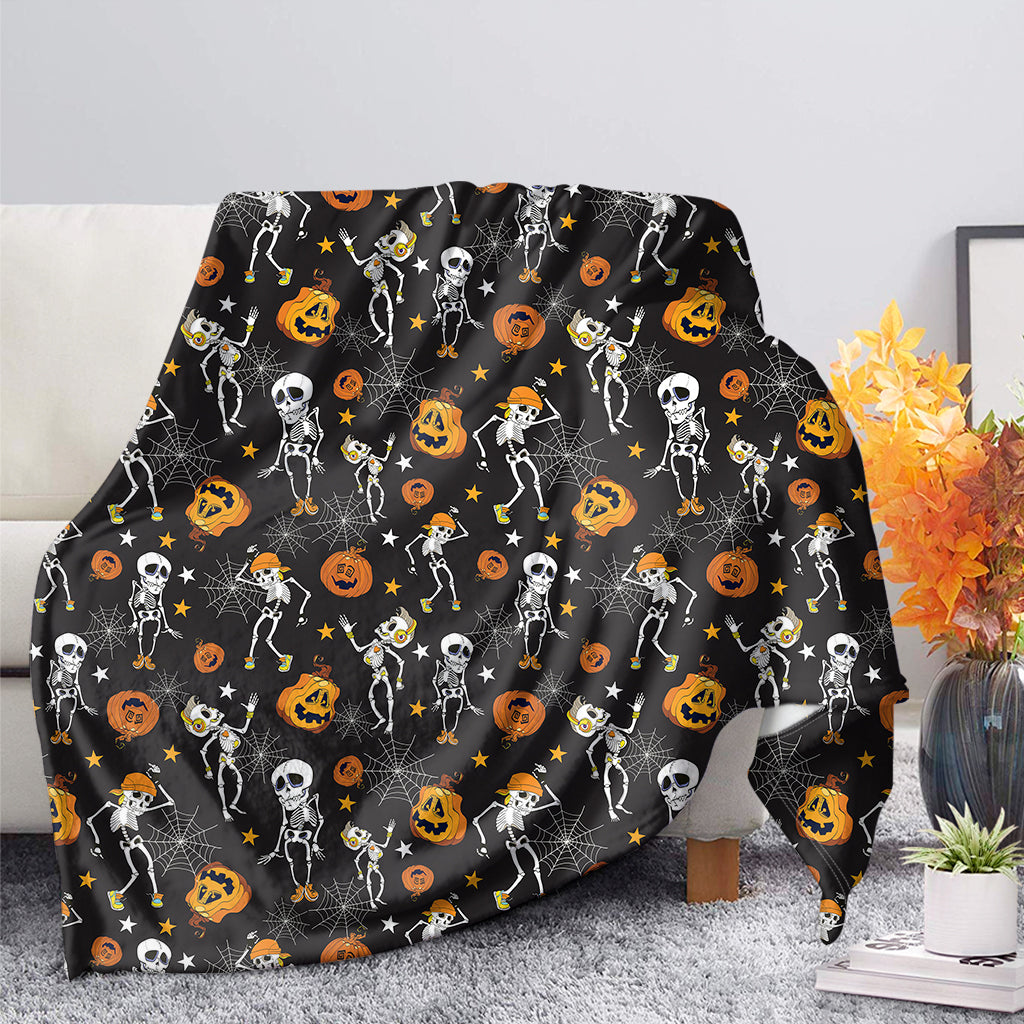 Halloween Skeleton Party Pattern Print Blanket