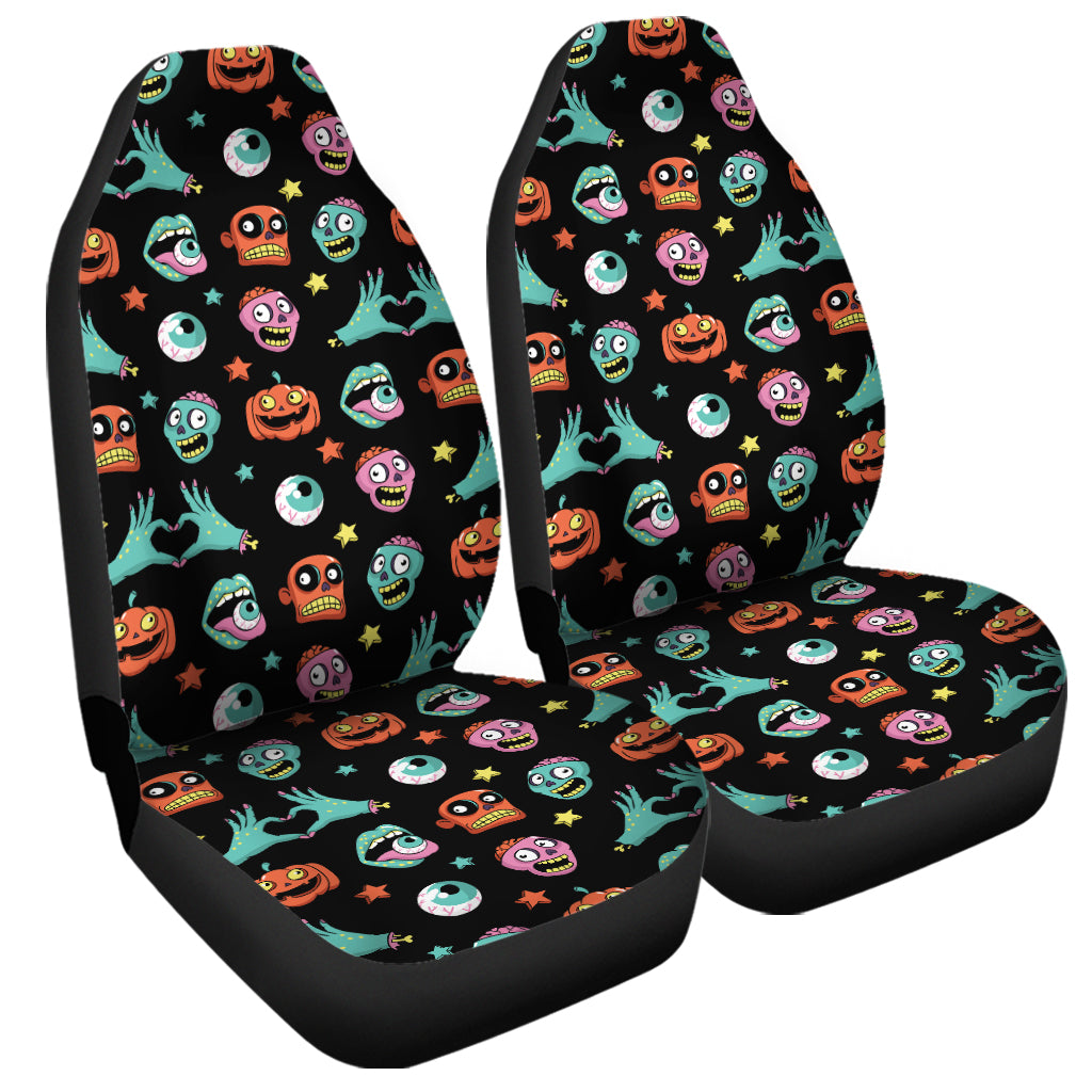 Halloween Zombie Pattern Print Universal Fit Car Seat Covers