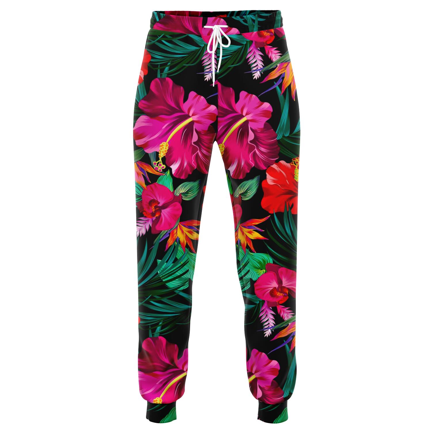 Hawaii Floral Flowers Pattern Print Jogger Pants