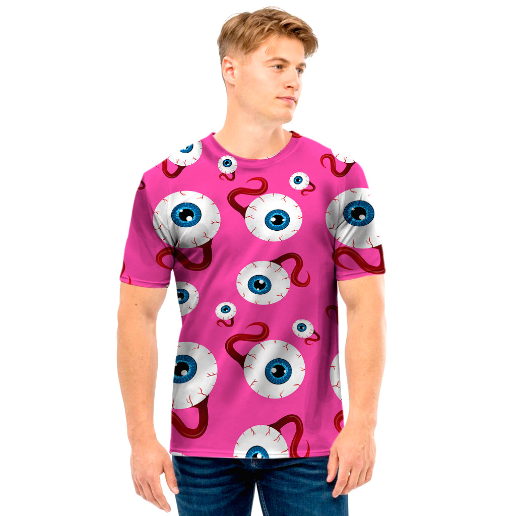 Human Eyeball Pattern Print Men's T-Shirt