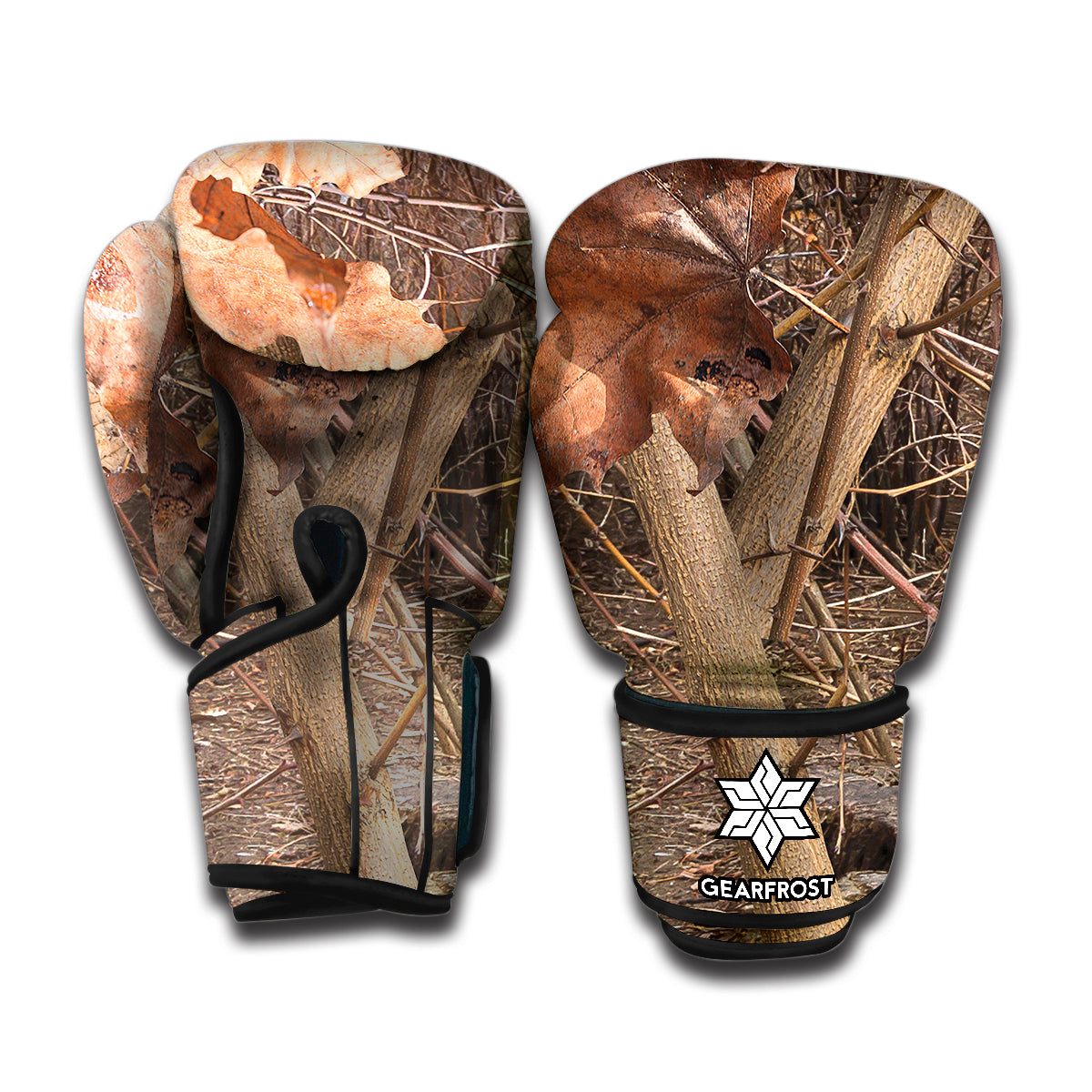 Hunting Camo Pattern Print Boxing Gloves