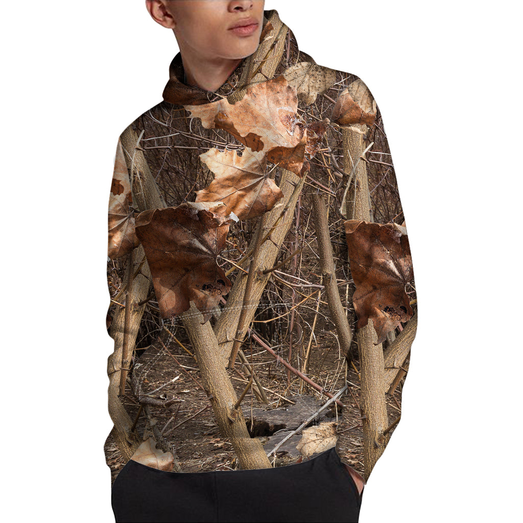 Hunting Camo Pattern Print Pullover Hoodie