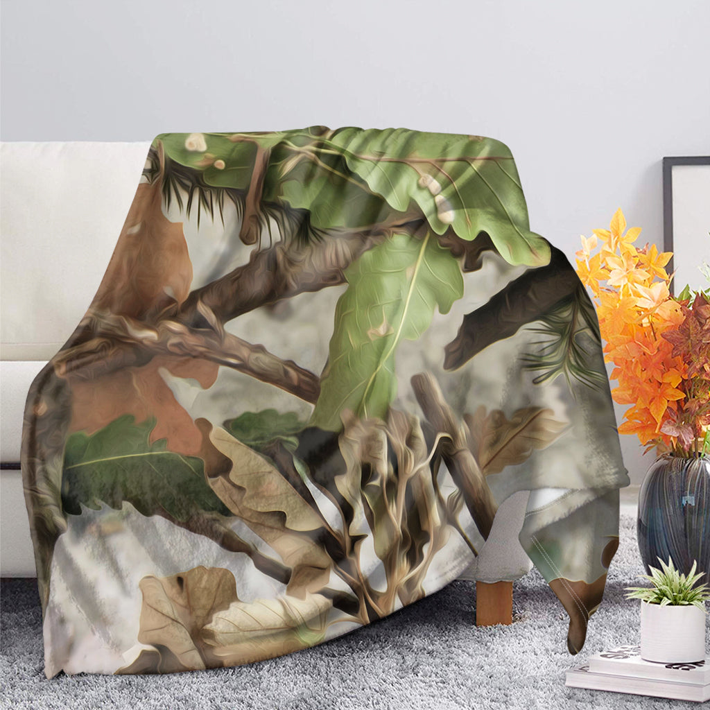 Hunting Camouflage Pattern Print Blanket