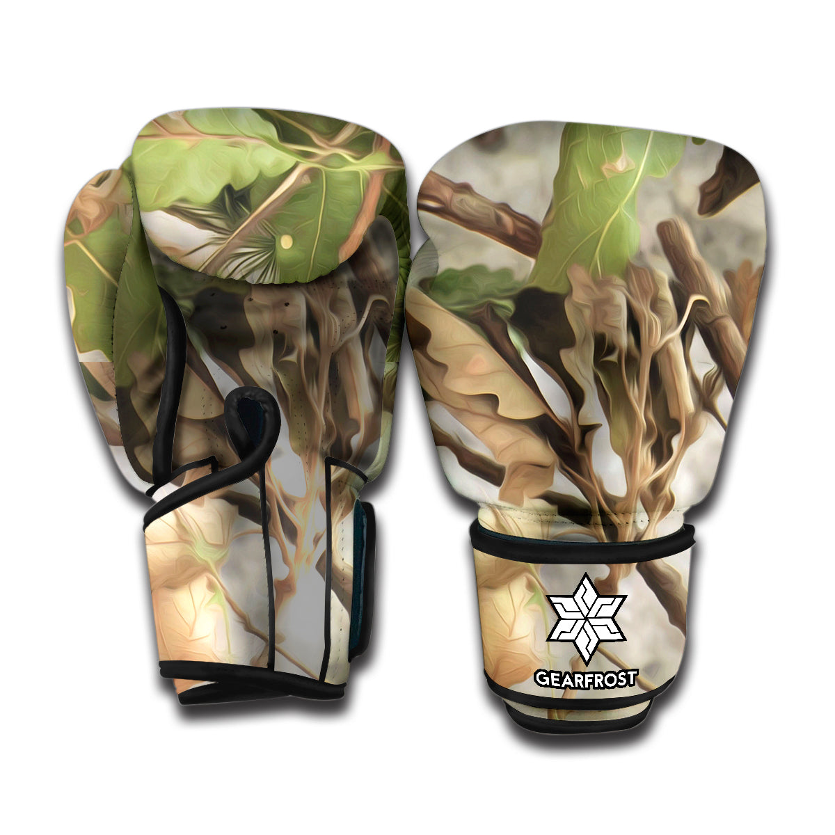 Hunting Camouflage Pattern Print Boxing Gloves