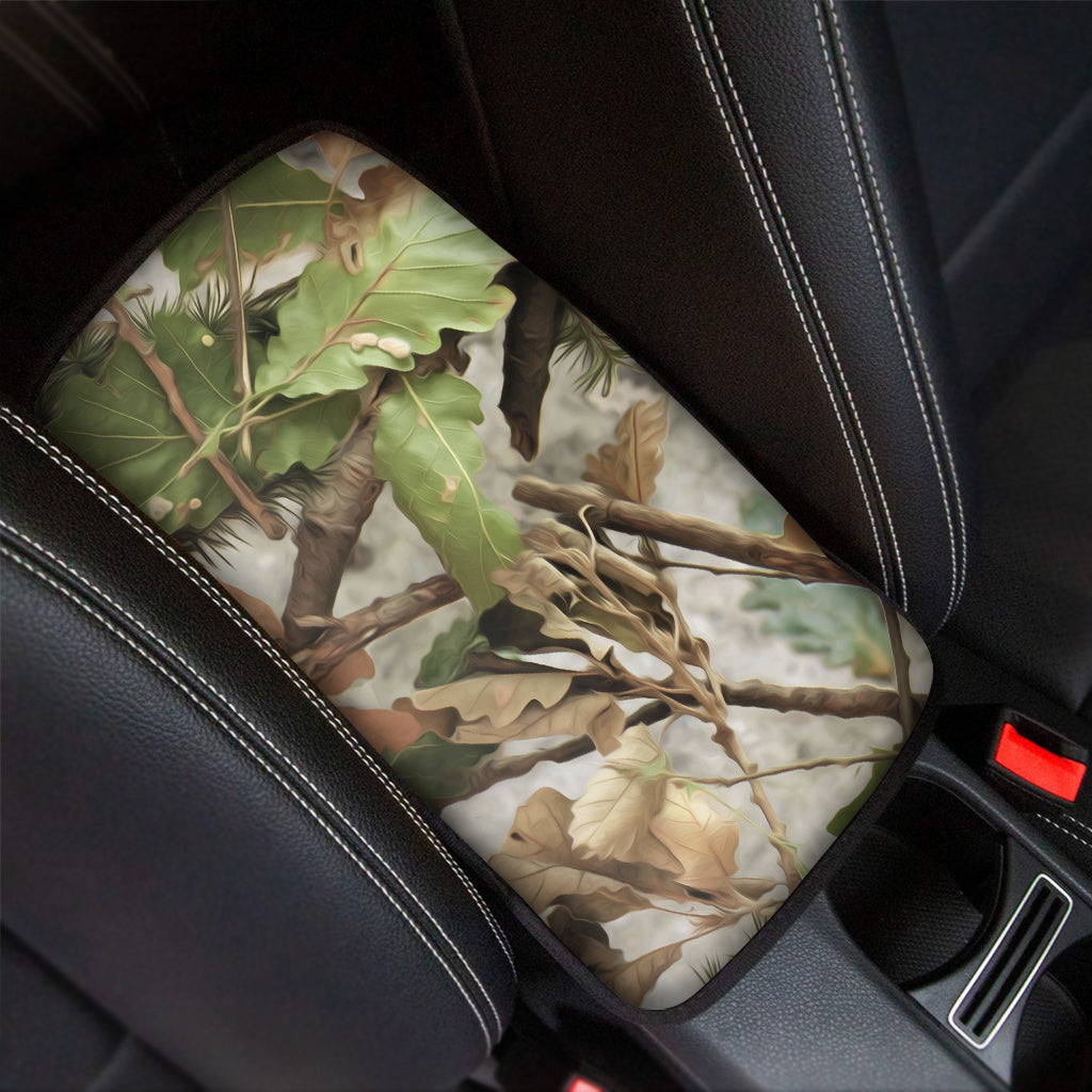 Hunting Camouflage Pattern Print Car Center Console Cover