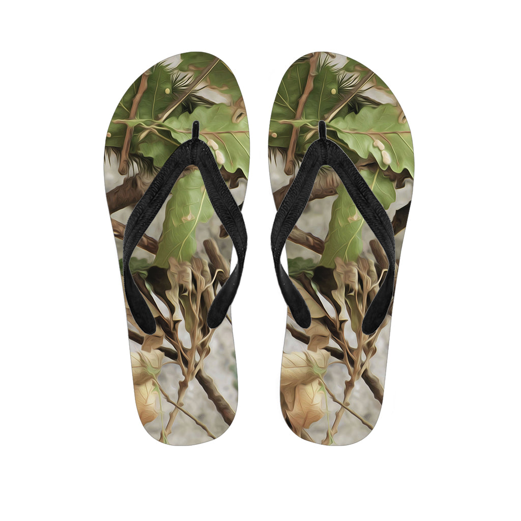 Hunting Camouflage Pattern Print Flip Flops