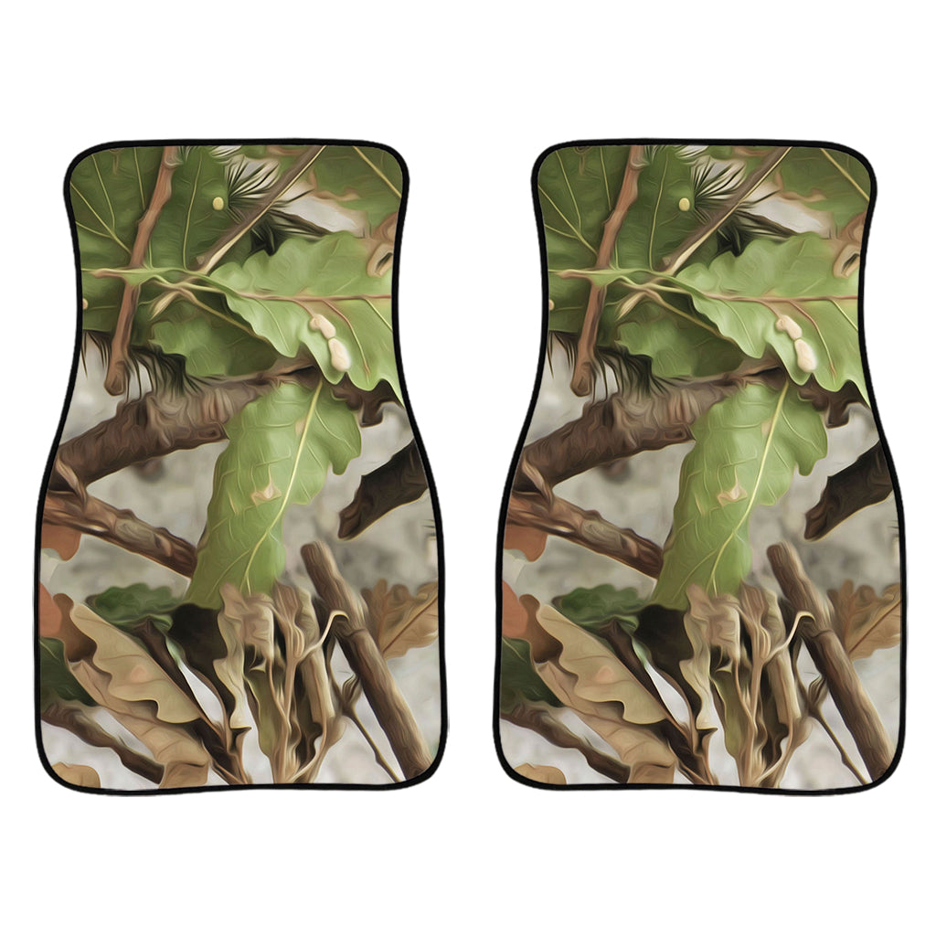 Hunting Camouflage Pattern Print Front Car Floor Mats