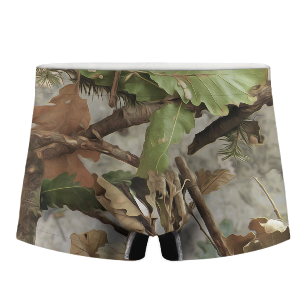 Hunting Camouflage Pattern Print Men's Boxer Briefs