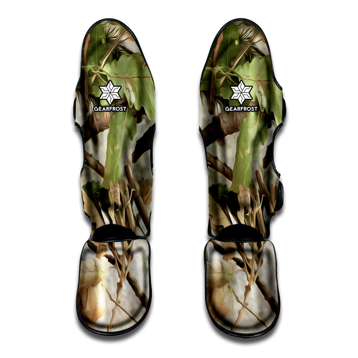 Hunting Camouflage Pattern Print Muay Thai Shin Guards