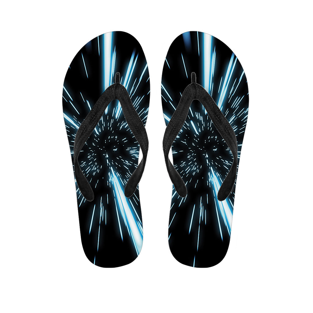 Hyperspace Lightspeed Print Flip Flops