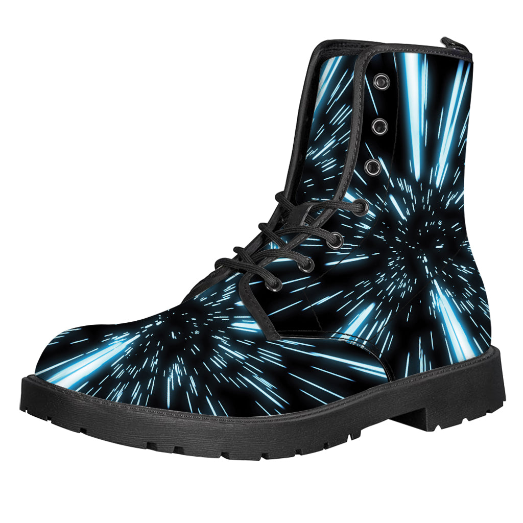 Hyperspace Lightspeed Print Leather Boots