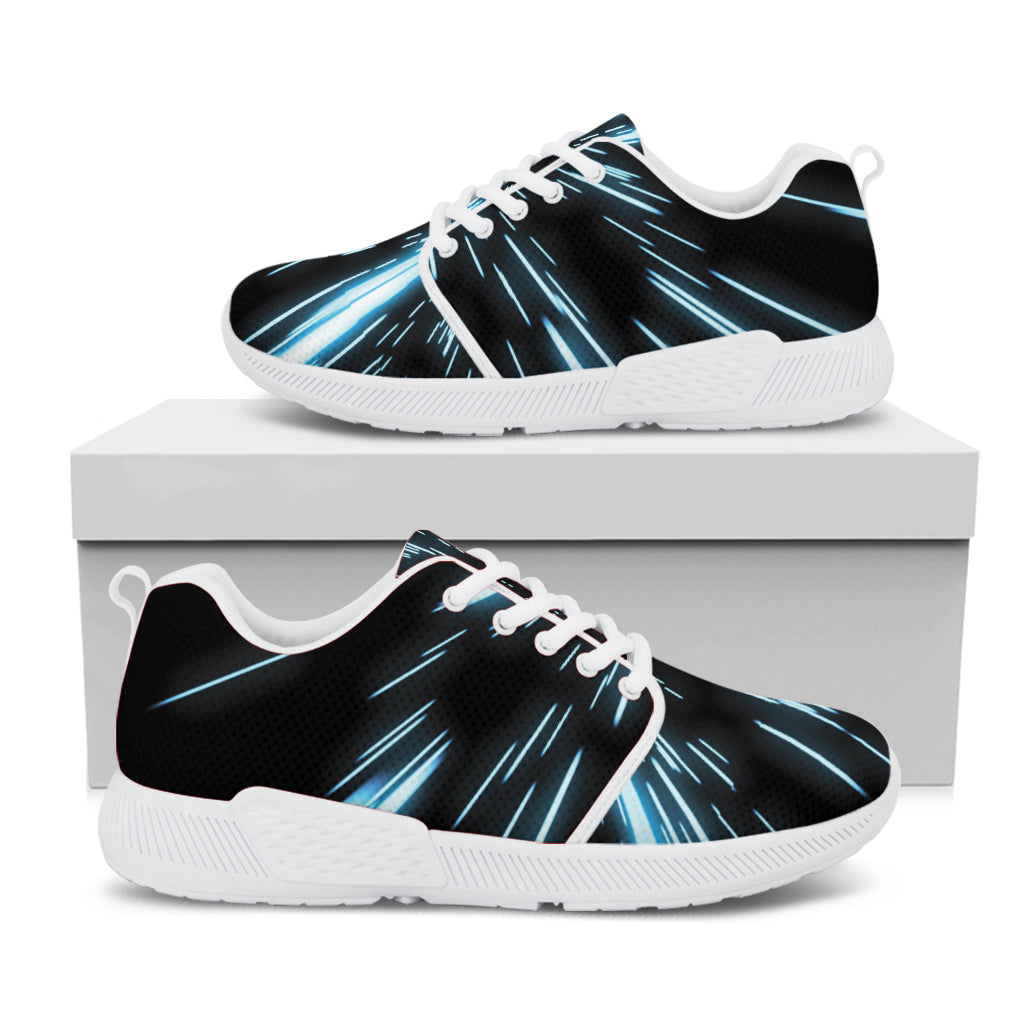 Hyperspace Lightspeed Print White Athletic Shoes