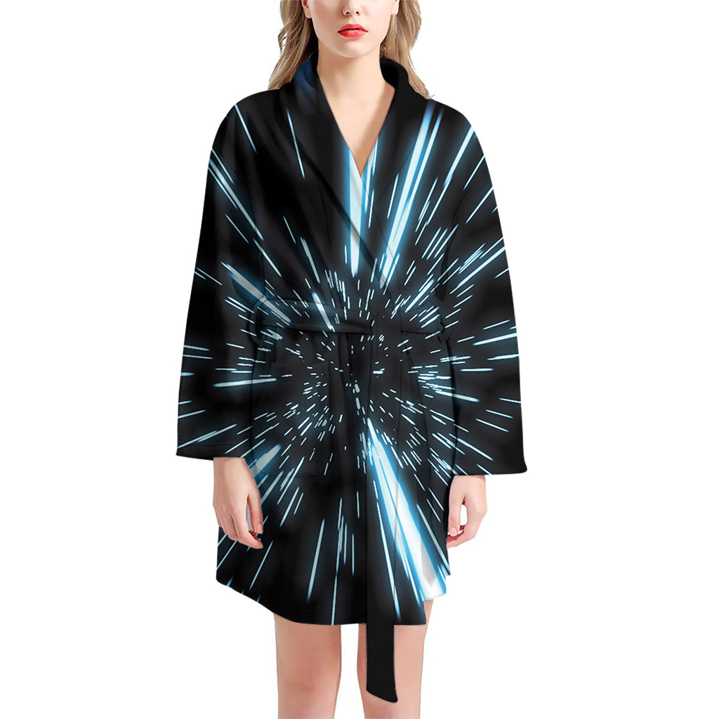 Hyperspace Lightspeed Print Women's Bathrobe