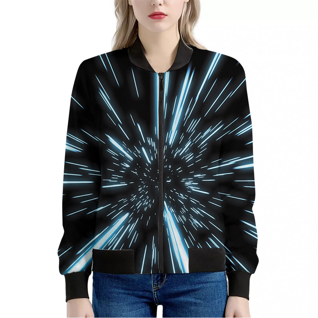 Hyperspace Lightspeed Print Women's Bomber Jacket