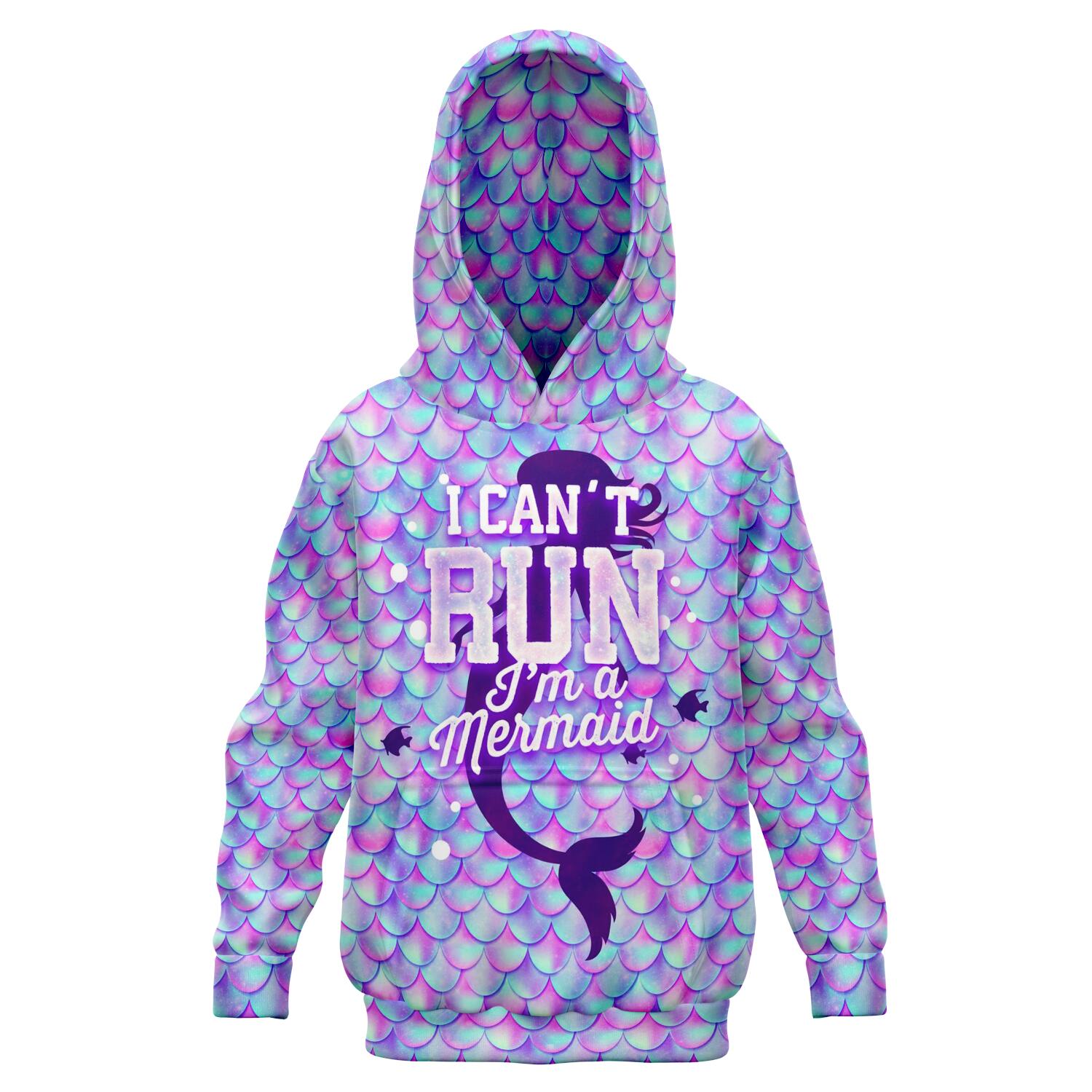 I Can't Run I'm A Mermaid Kids Hoodie