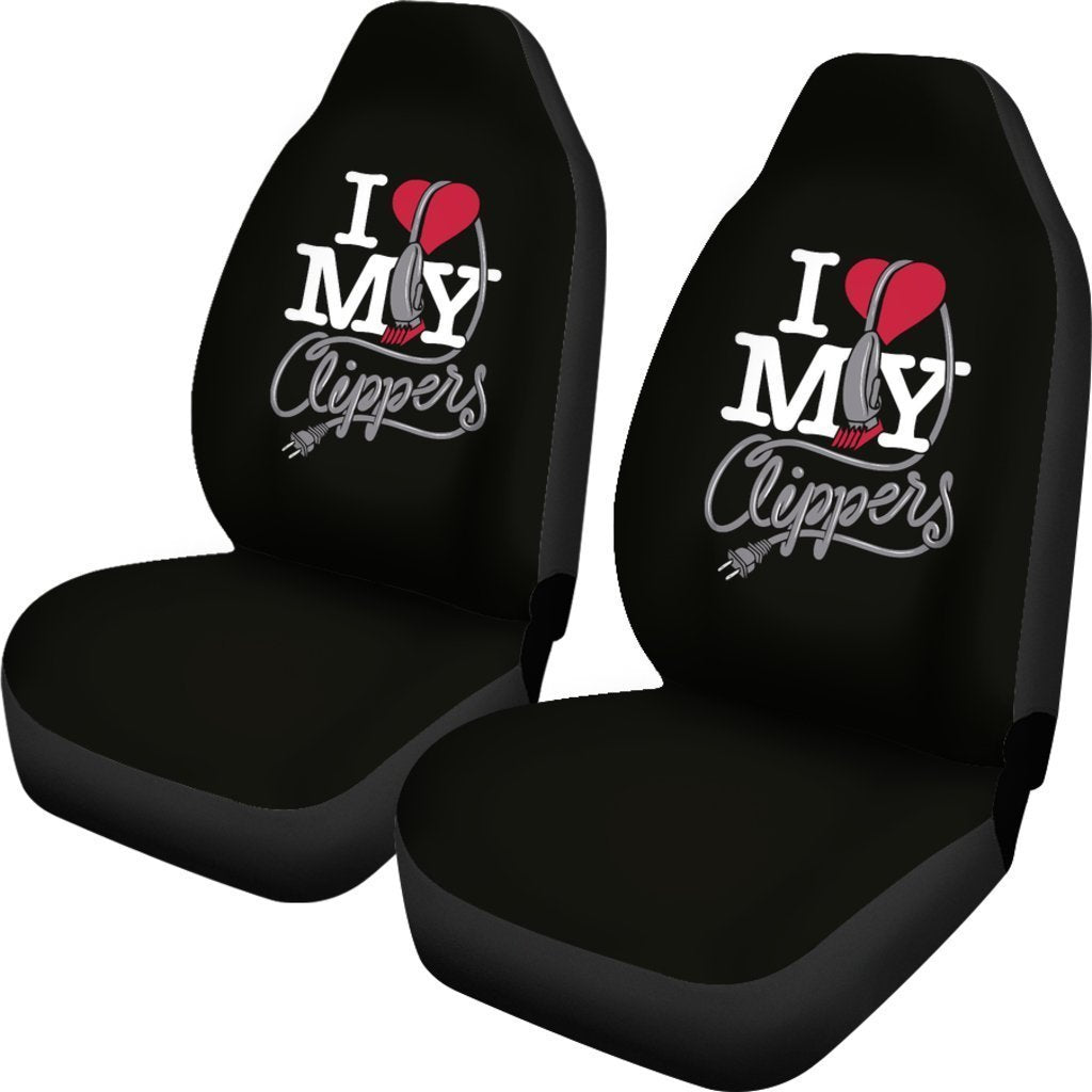 I Love My Love Clippers Universal Fit Car Seat Covers