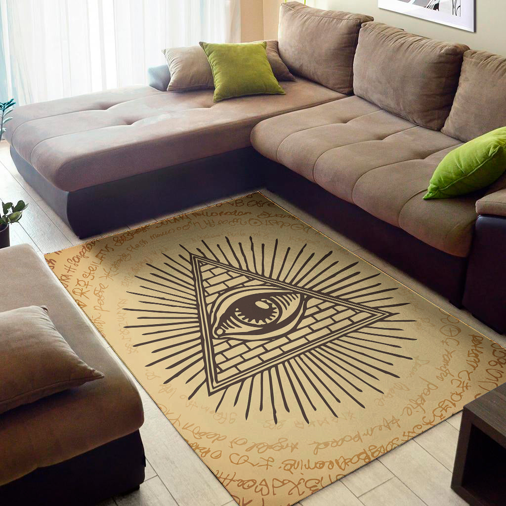 Illuminati Eye Print Area Rug