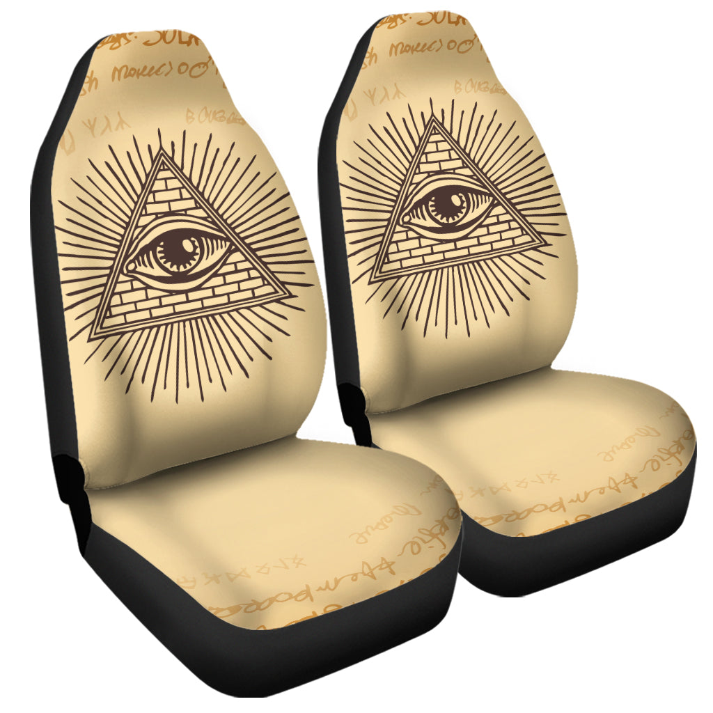 Illuminati Eye Print Universal Fit Car Seat Covers