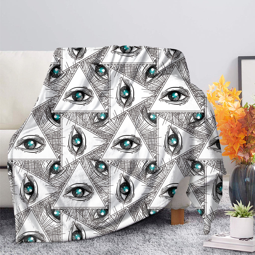 Illuminati Pattern Print Blanket