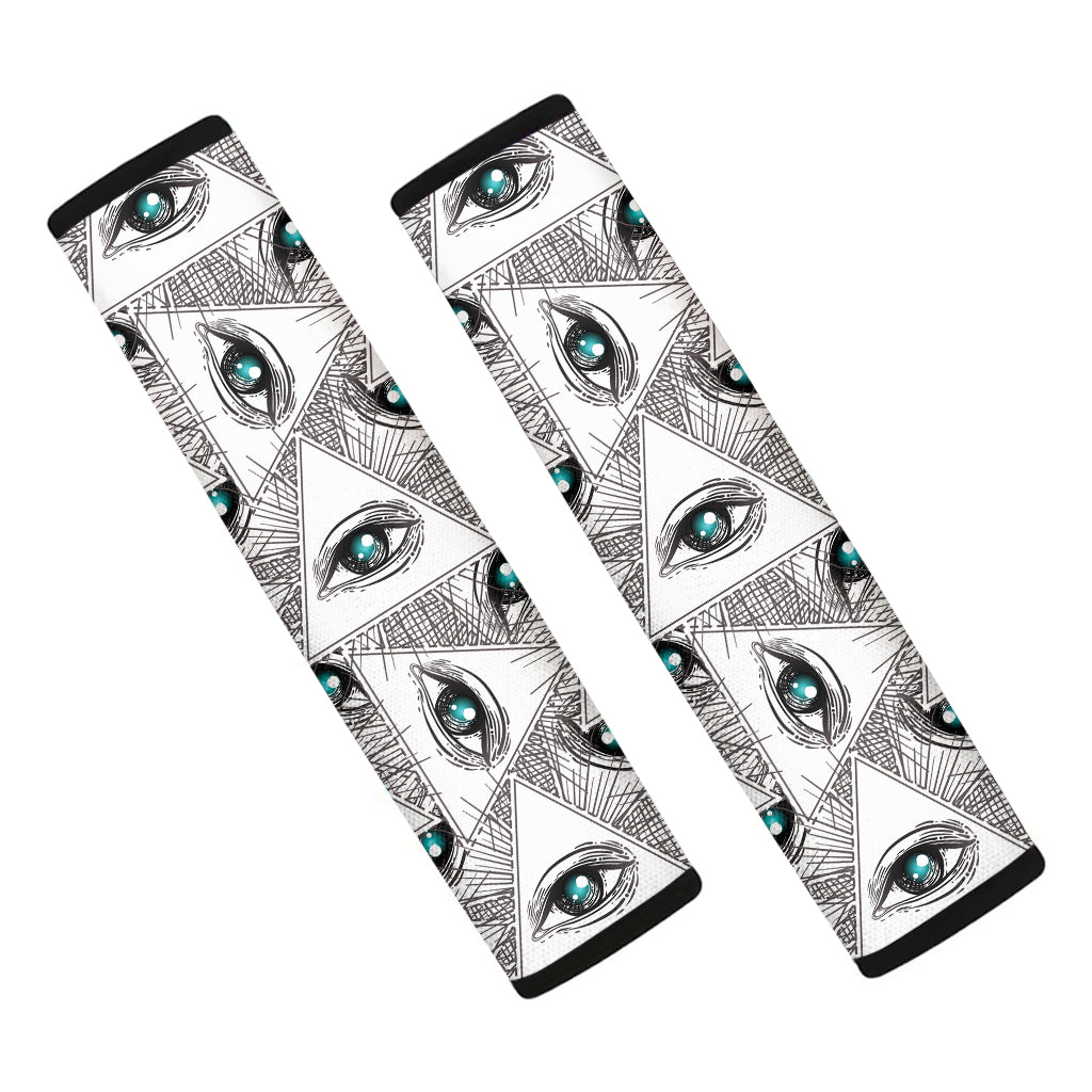 Illuminati Pattern Print Car Seat Belt Covers