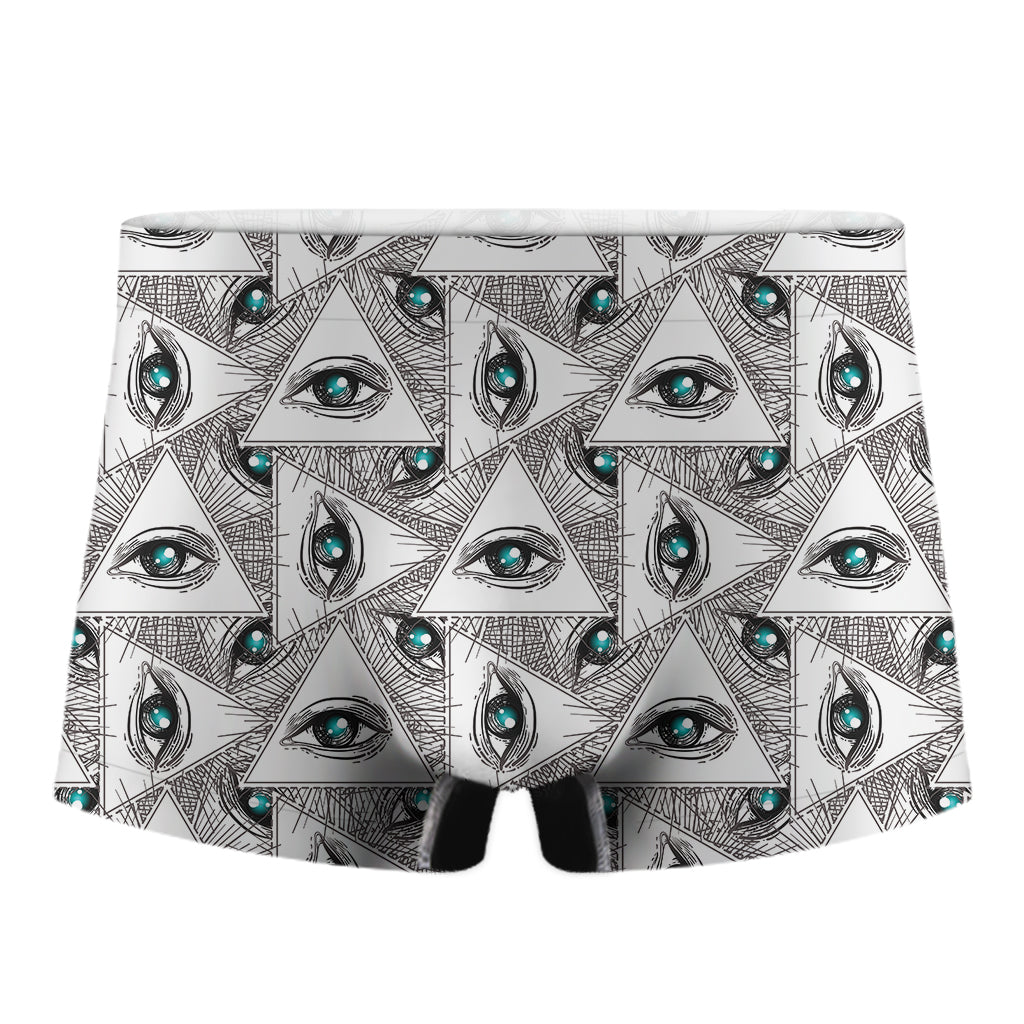 Illuminati Pattern Print Men's Boxer Briefs