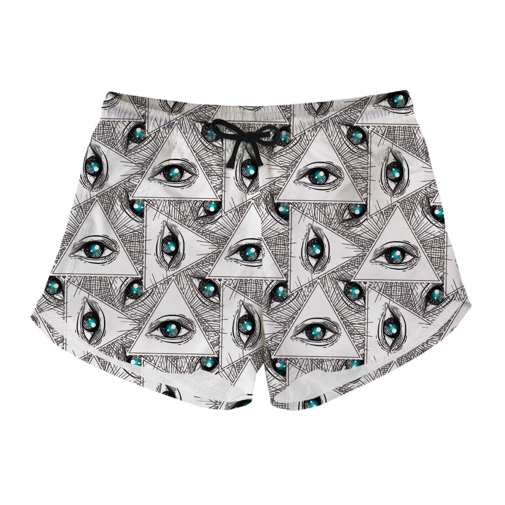 Illuminati Pattern Print Women's Shorts