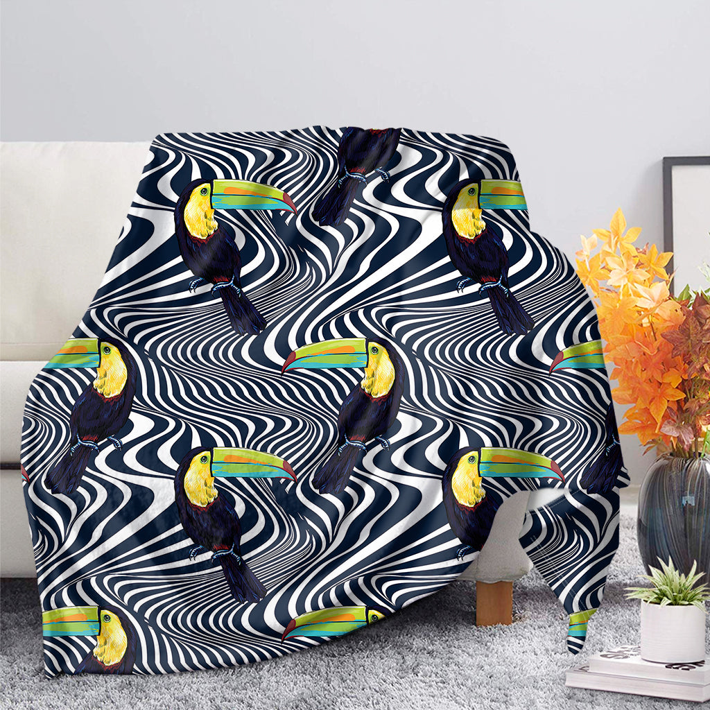 Illusion Toucan Print Blanket