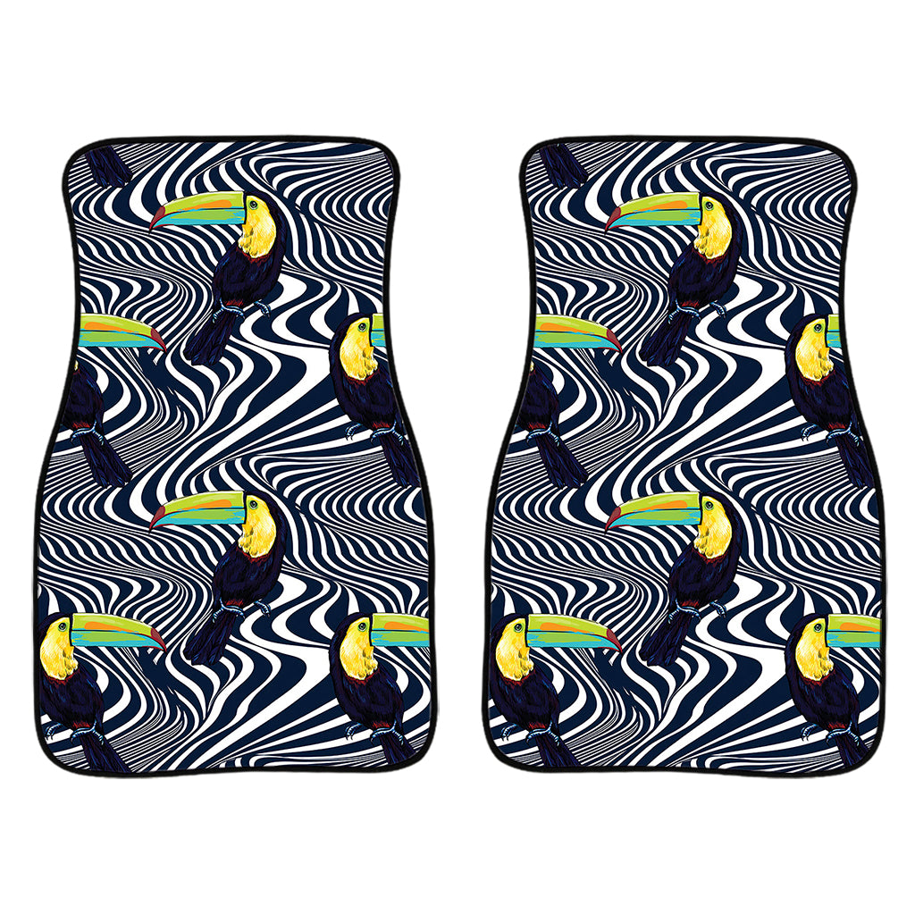 Illusion Toucan Print Front Car Floor Mats