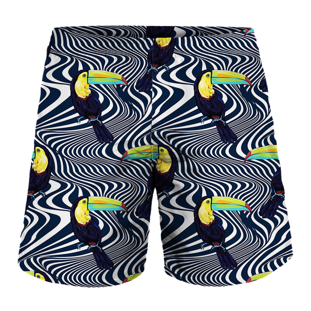 Illusion Toucan Print Men's Shorts