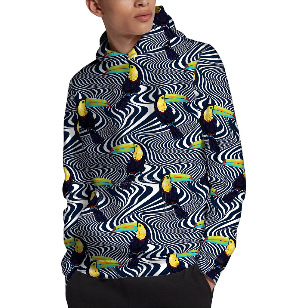 Illusion Toucan Print Pullover Hoodie