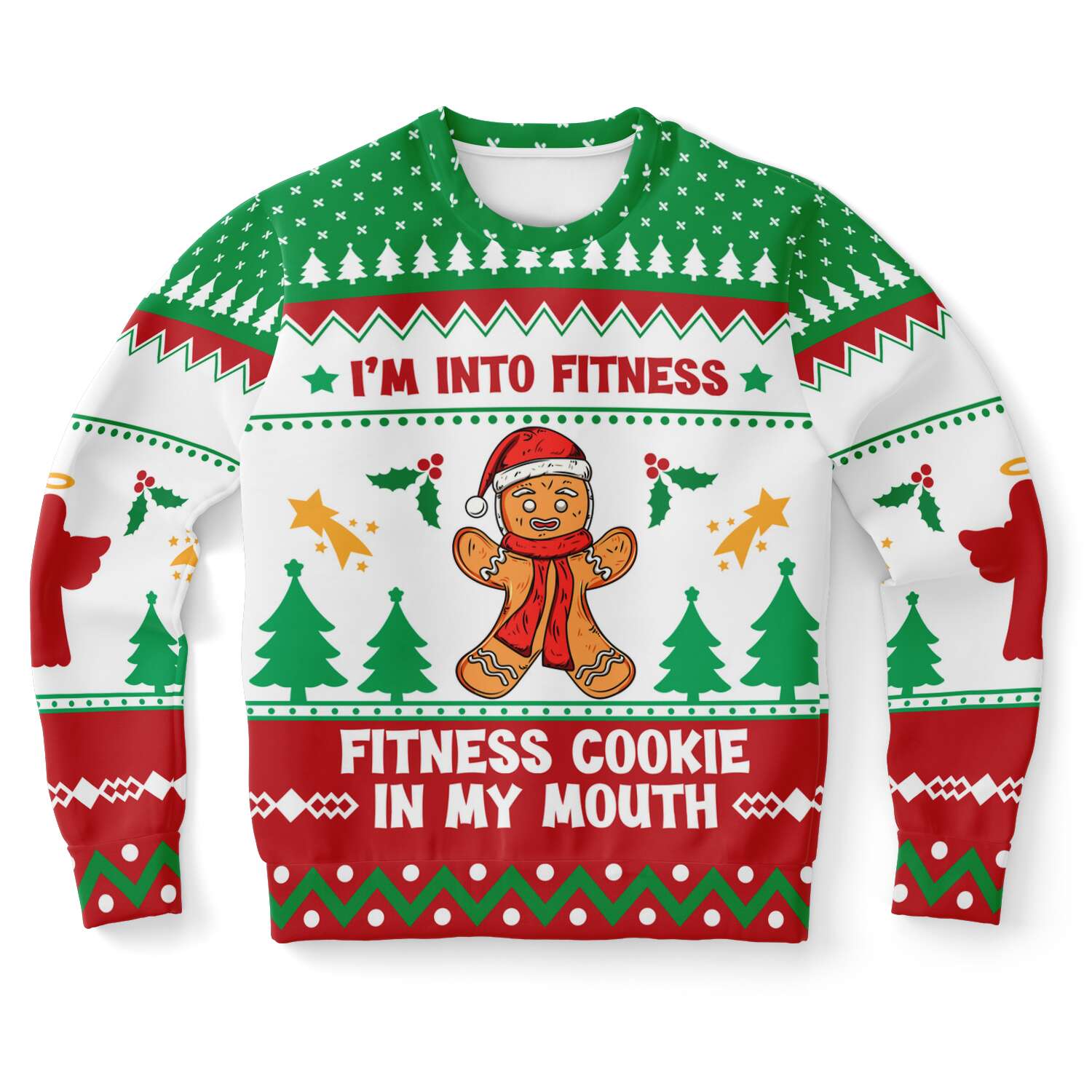 I'm Into Fitness Cookie In My Mouth Ugly Christmas Sweater