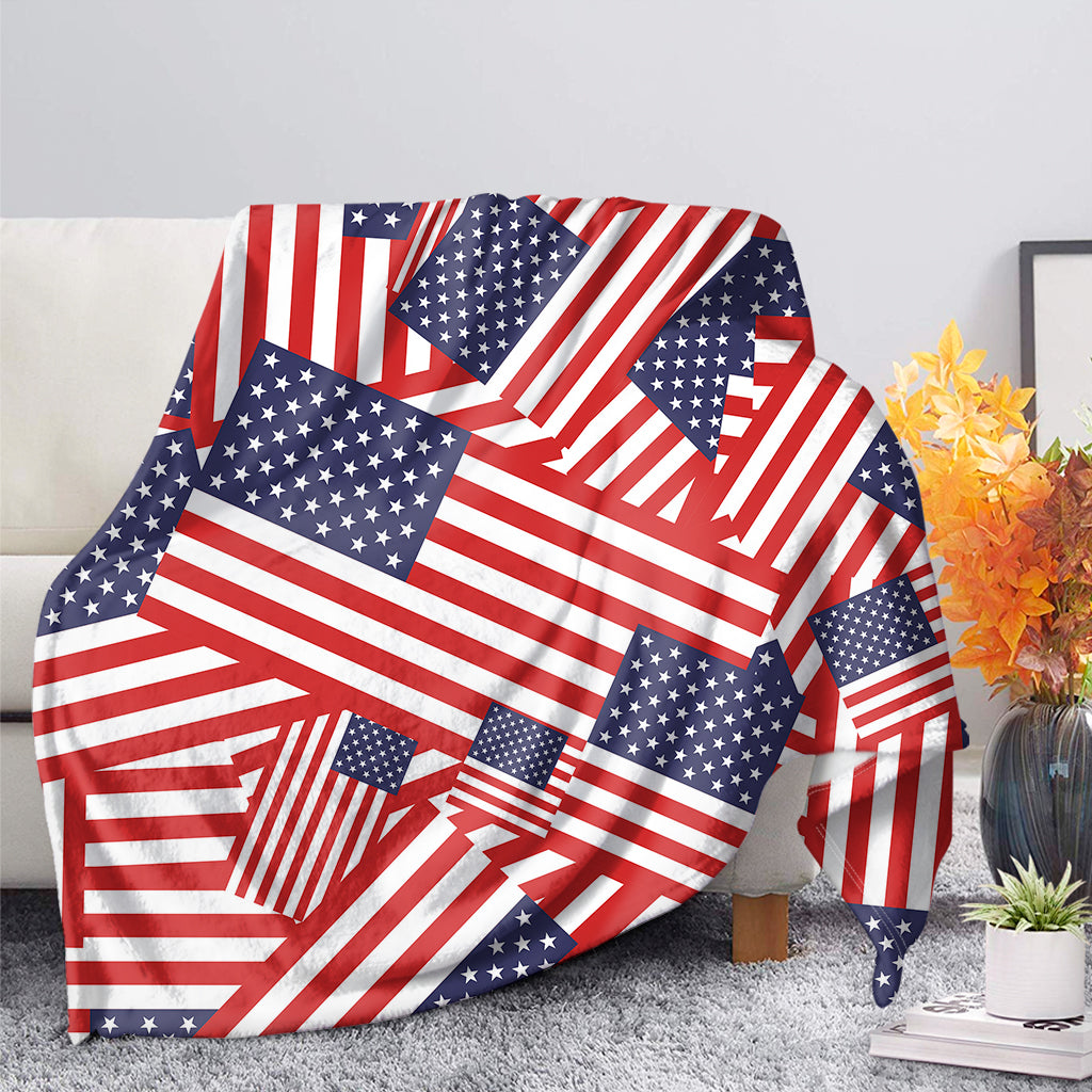 Independence Day USA Flag Pattern Print Blanket