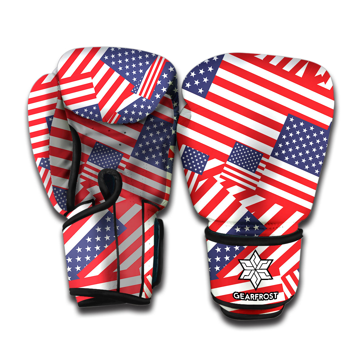 Independence Day USA Flag Pattern Print Boxing Gloves