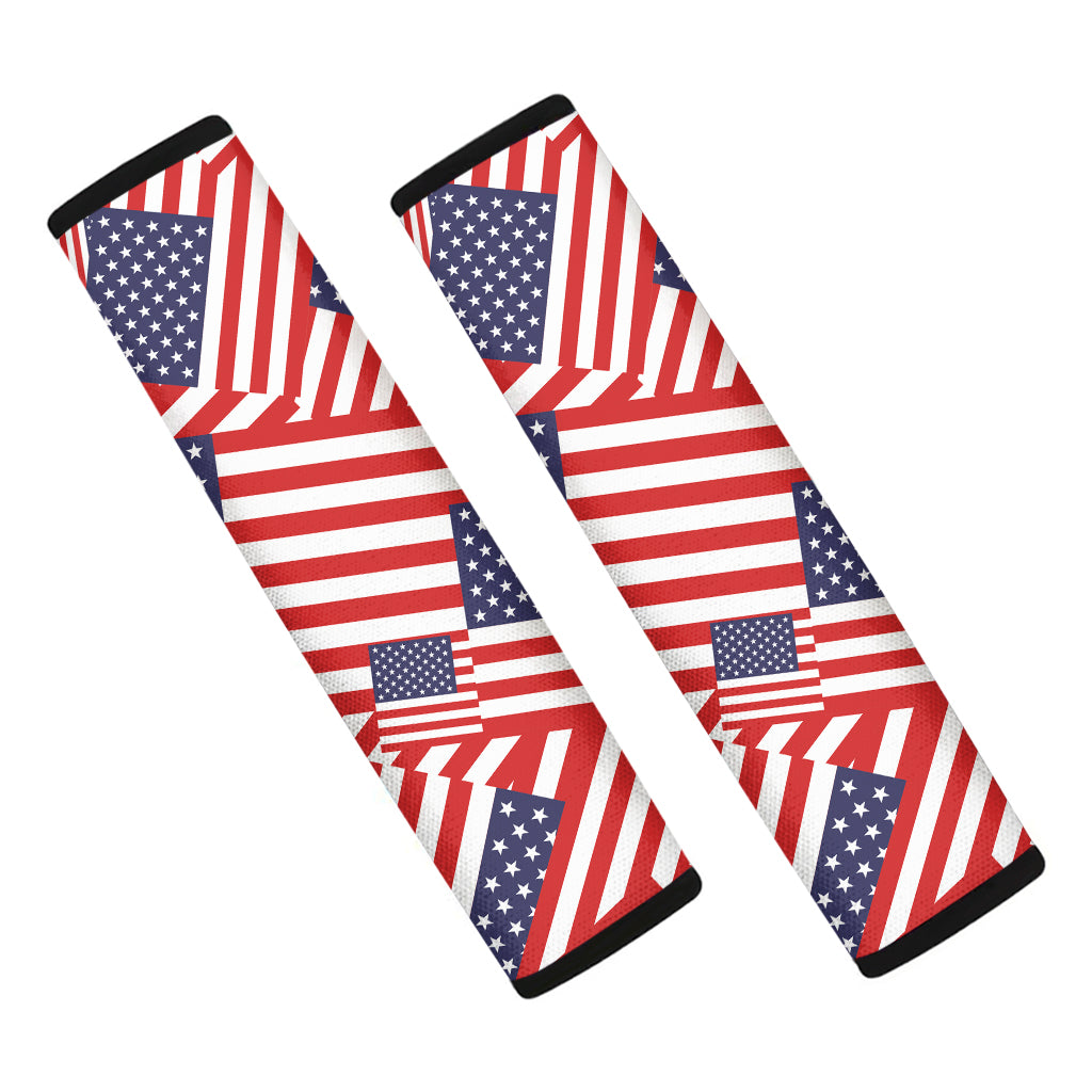 Independence Day USA Flag Pattern Print Car Seat Belt Covers