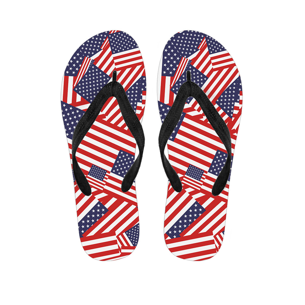 Independence Day USA Flag Pattern Print Flip Flops