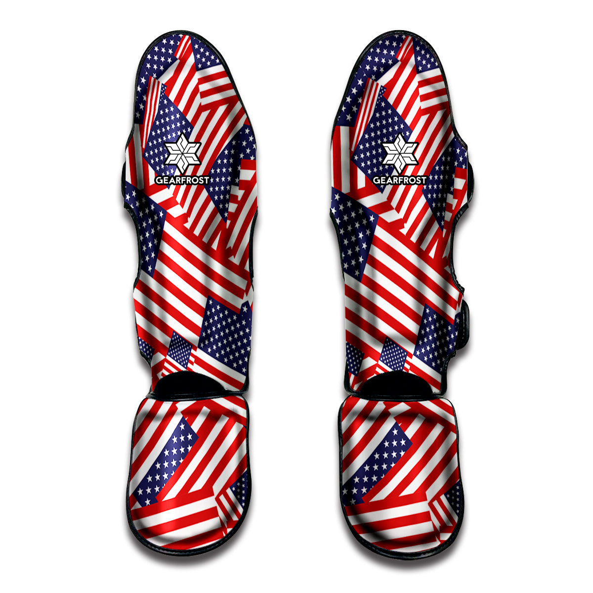 Independence Day USA Flag Pattern Print Muay Thai Shin Guards