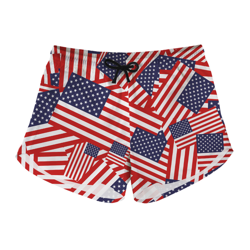 Independence Day USA Flag Pattern Print Women's Shorts