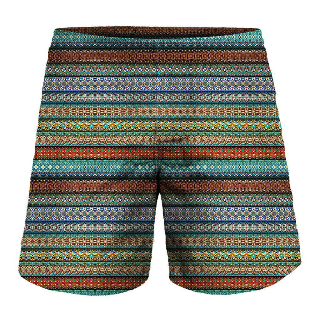 Indian Ethnic Pattern Print Men's Shorts