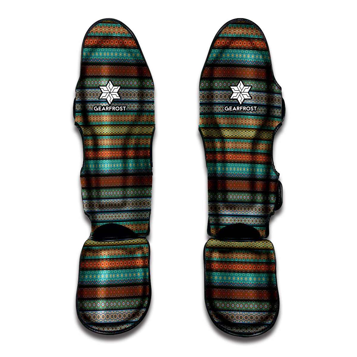 Indian Ethnic Pattern Print Muay Thai Shin Guards