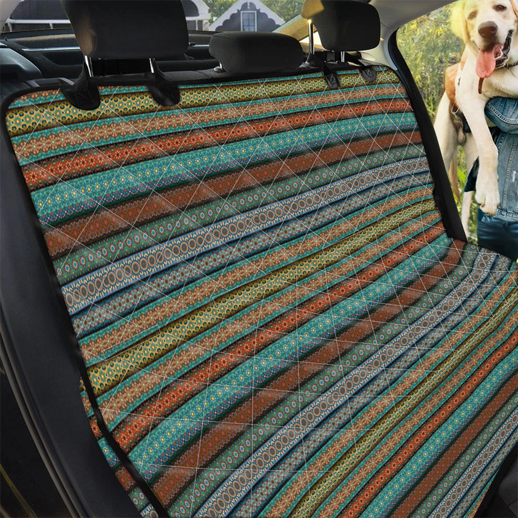 Indian Ethnic Pattern Print Pet Car Back Seat Cover