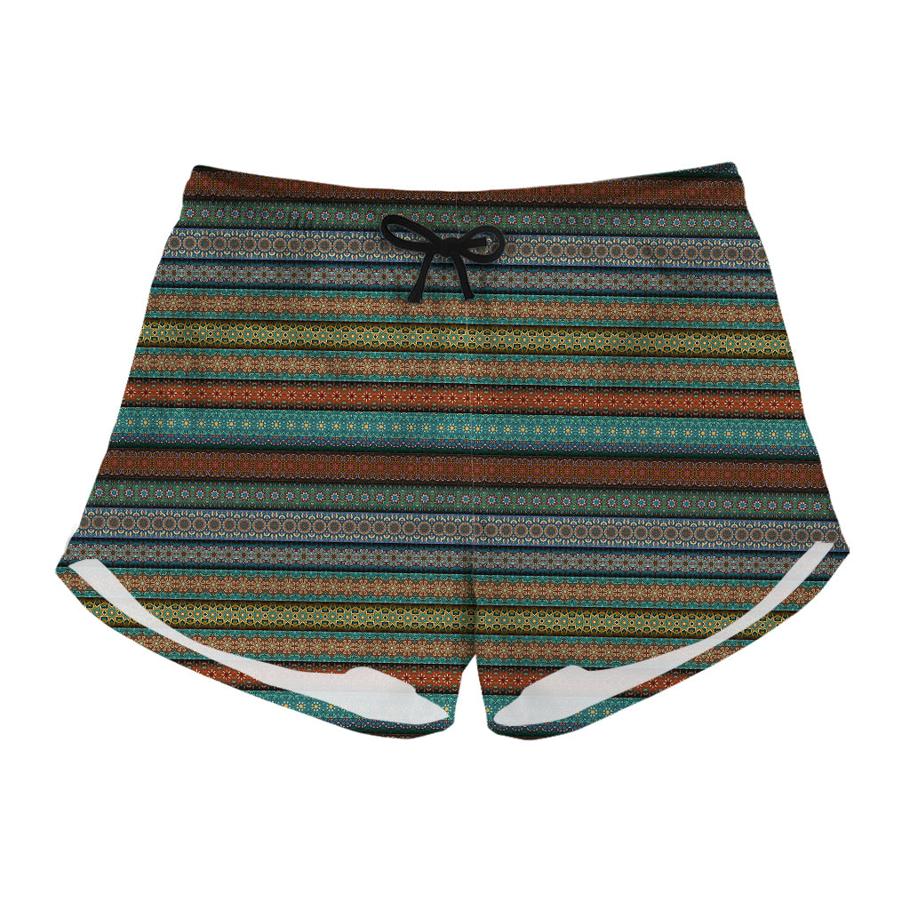 Indian Ethnic Pattern Print Women's Shorts